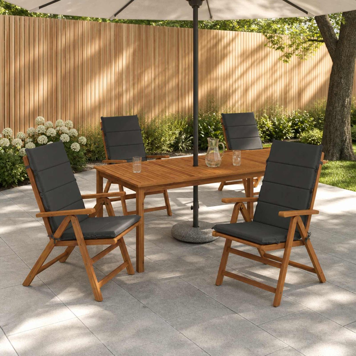 6-Piece High Back Bhair Cushions GEMERT 100% Polyester