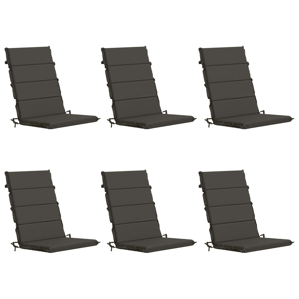 6-Piece High Back Bhair Cushions GEMERT 100% Polyester