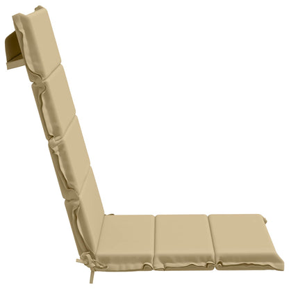 6-Piece High Back Bhair Cushions GEMERT 100% Polyester Beige