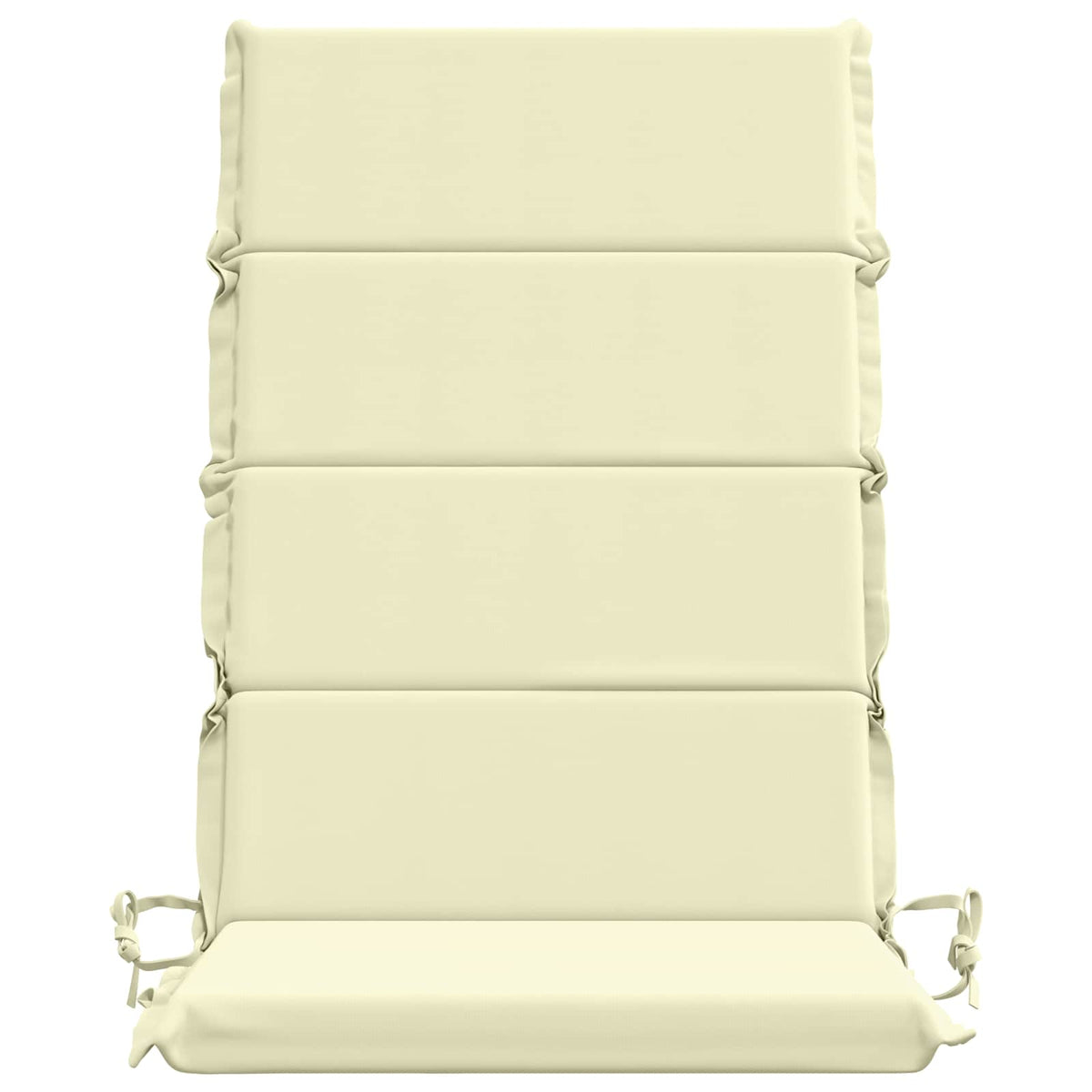 High Back Chair Cushion GEMERT 4 pcs 100% Polyester Cream