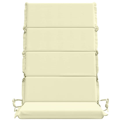 High Back Chair Cushion GEMERT 4 pcs 100% Polyester Cream
