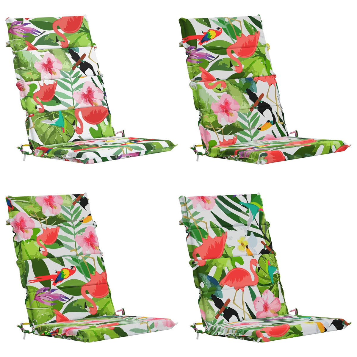 4-Piece High Back Bhair Cushions GEMERT 100% Polyester
