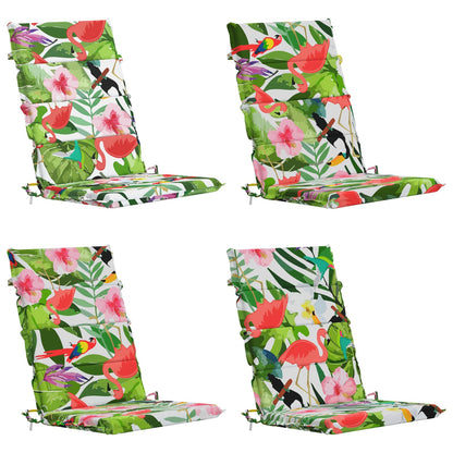 4-Piece High Back Bhair Cushions GEMERT 100% Polyester