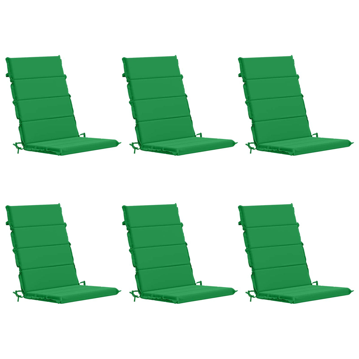 6-Piece High Back Bhair Cushions GEMERT 100% Polyester Green