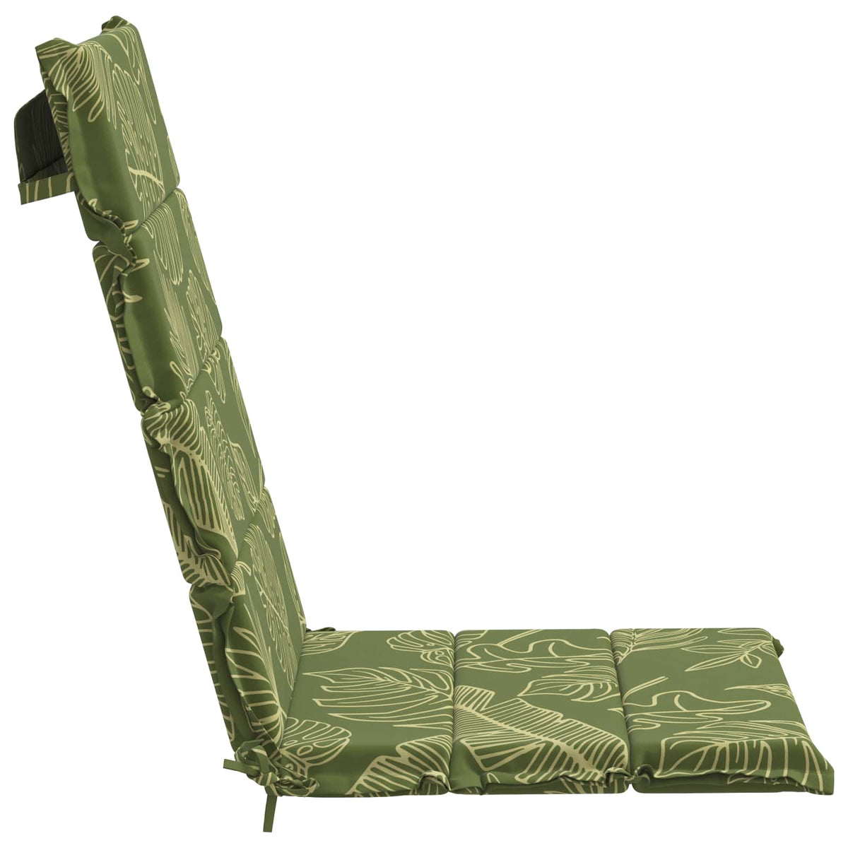 High Back Chair Cushion GEMERT 4 pcs 100% Polyester Leaf Design