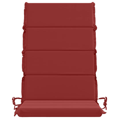 4-Piece High Back Bhair Cushions GEMERT 100% Polyester Wine Red