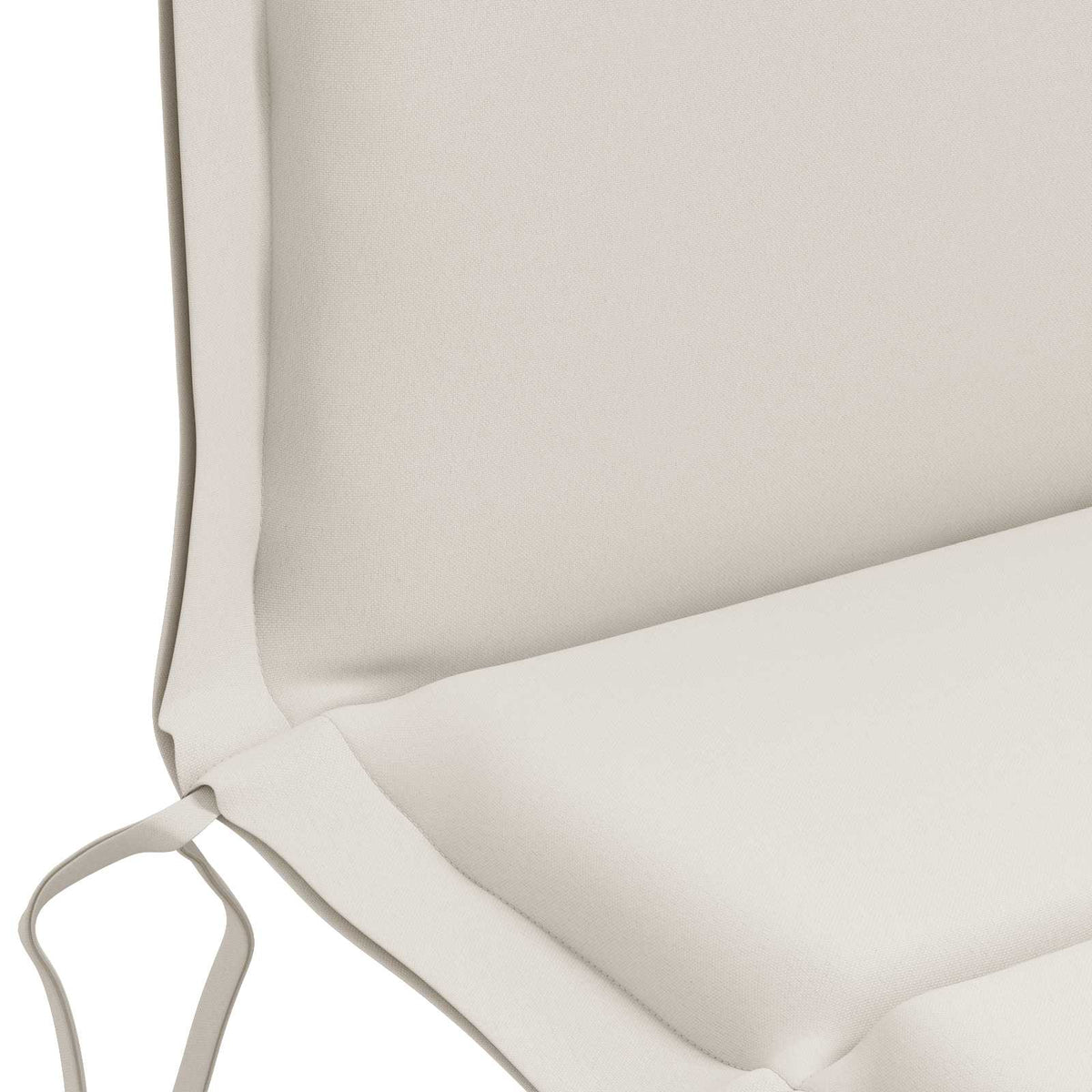 Low Back Chair Cushion GEMERT 6 pcs 100% Polyester White