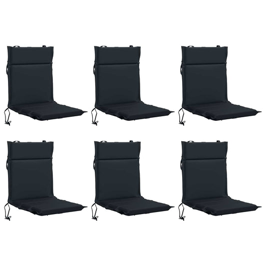 6-Piece High Back Chair Cushions GEMERT 6 pcs 100% Polyester
