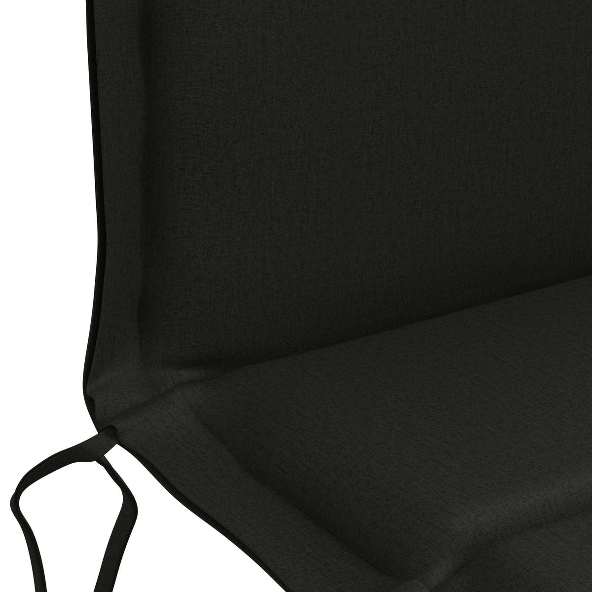 Low Back Chair Cushion GEMERT 6 pcs 100% Polyester Black