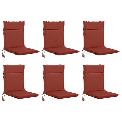 6-Piece High Back Chair Cushions GEMERT 6 pcs 100% Polyester