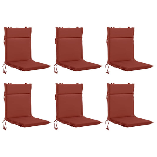 6-Piece High Back Chair Cushions GEMERT 6 pcs 100% Polyester