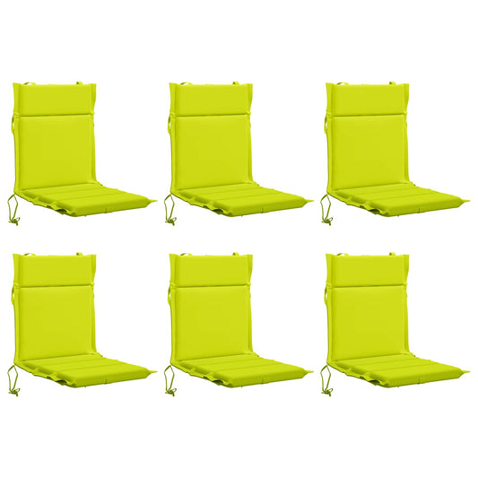 6-Piece High Back Chair Cushions GEMERT 6 pcs 100% Polyester