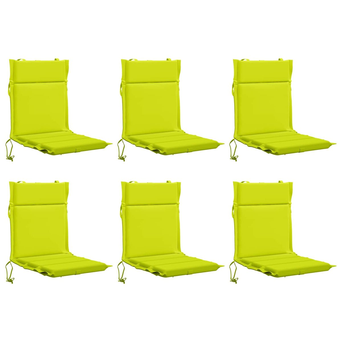 6-Piece High Back Chair Cushions GEMERT 6 pcs 100% Polyester