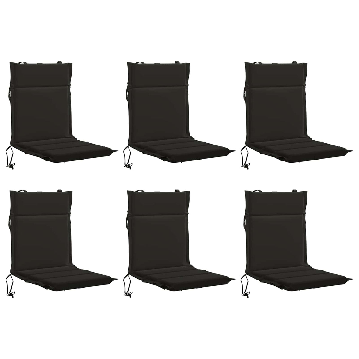6-Piece High Back Chair Cushions GEMERT 6 pcs 100% Polyester