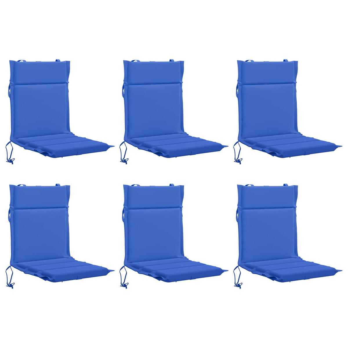 6-Piece High Back Chair Cushions GEMERT 6 pcs 100% Polyester