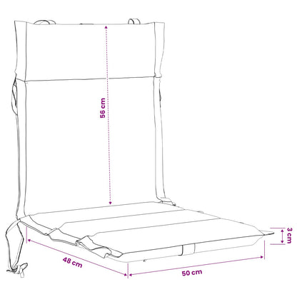 6-Piece High Back Chair Cushions GEMERT 6 pcs 100% Polyester