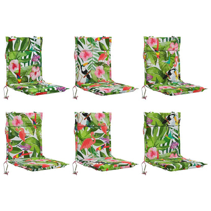 6-Piece High Back Chair Cushions GEMERT 6 pcs 100% Polyester