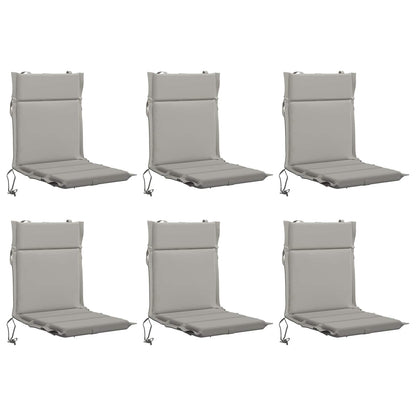 6-Piece High Back Chair Cushions GEMERT 6 pcs 100% Polyester