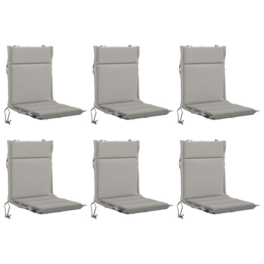 6-Piece High Back Chair Cushions GEMERT 6 pcs 100% Polyester