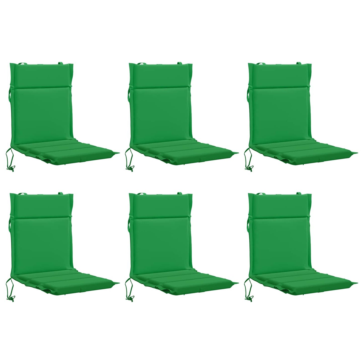 6-Piece High Back Chair Cushions GEMERT 6 pcs 100% Polyester