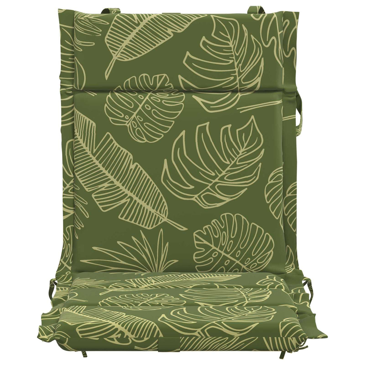 Low Back Chair Cushion GEMERT 6 pcs 100% Polyester Leaf Design
