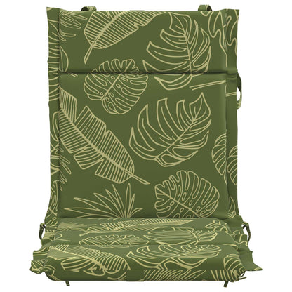 Low Back Chair Cushion GEMERT 6 pcs 100% Polyester Leaf Design