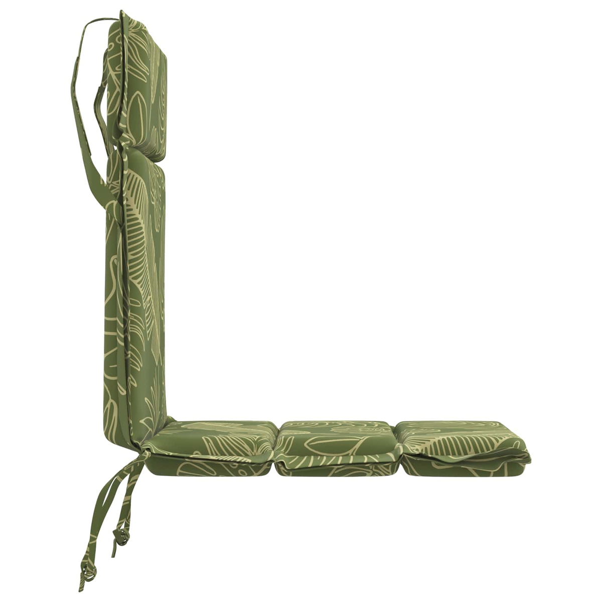 Low Back Chair Cushion GEMERT 6 pcs 100% Polyester Leaf Design