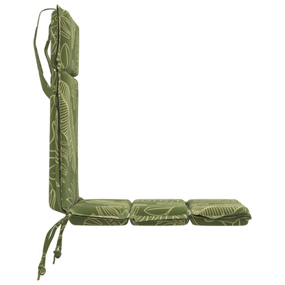 Low Back Chair Cushion GEMERT 6 pcs 100% Polyester Leaf Design