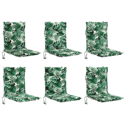 6-Piece High Back Chair Cushions GEMERT 6 pcs 100% Polyester