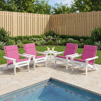 Low Back Chair Cushion GEMERT 6 pcs 100% Polyester Pink