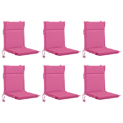Low Back Chair Cushion GEMERT 6 pcs 100% Polyester Pink
