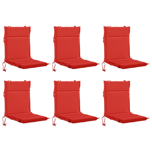 6-Piece High Back Chair Cushions GEMERT 6 pcs 100% Polyester