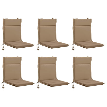 6-Piece High Back Chair Cushions GEMERT 6 pcs 100% Polyester