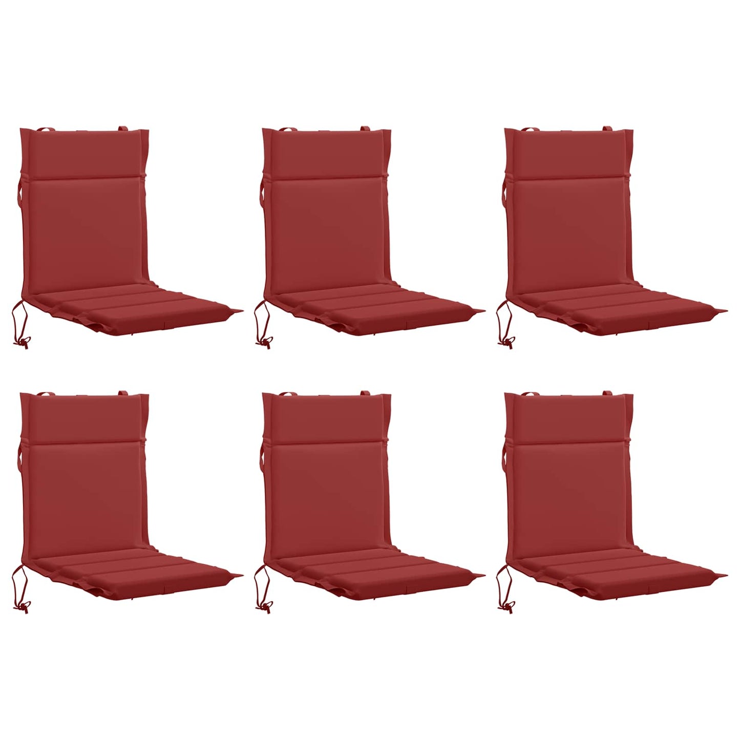 6-Piece High Back Chair Cushions GEMERT 6 pcs 100% Polyester