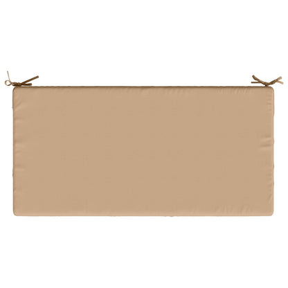 Seat Cushion SOEST 100% Polyester Sand 120 x 60 x 15 cm