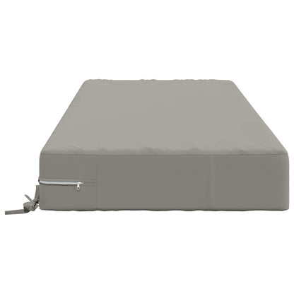 Seat Cushion SOEST 100% Polyester Grey 120 x 60 x 15 cm