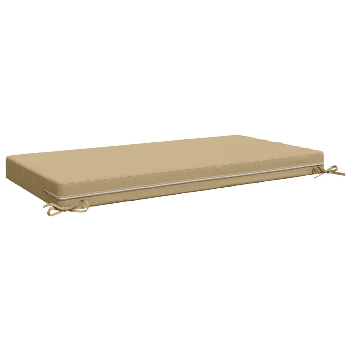 Seat Cushion SOEST 100% Polyester Beige 120 x 80 x 10 cm