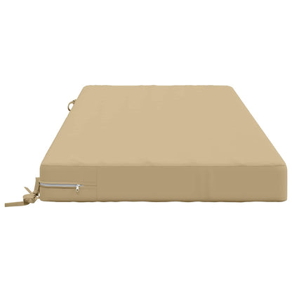 Seat Cushion SOEST 100% Polyester Beige 120 x 80 x 10 cm