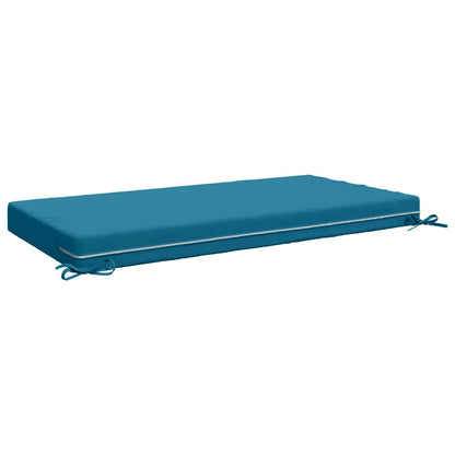 Seat Cushion SOEST 100% Polyester Light Blue 120 x 80 x 10 cm