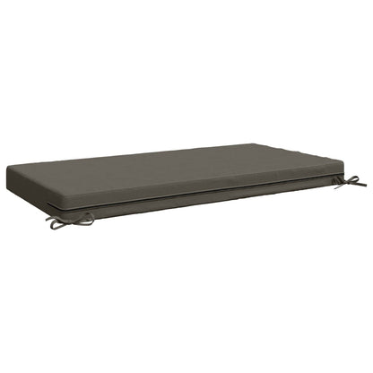 Seat Cushion SOEST 100% Polyester Grey 120 x 60 x 10 cm