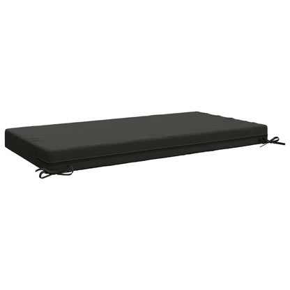 Seat Cushion SOEST 100% Polyester Anthracite 120 x 60 x 10 cm