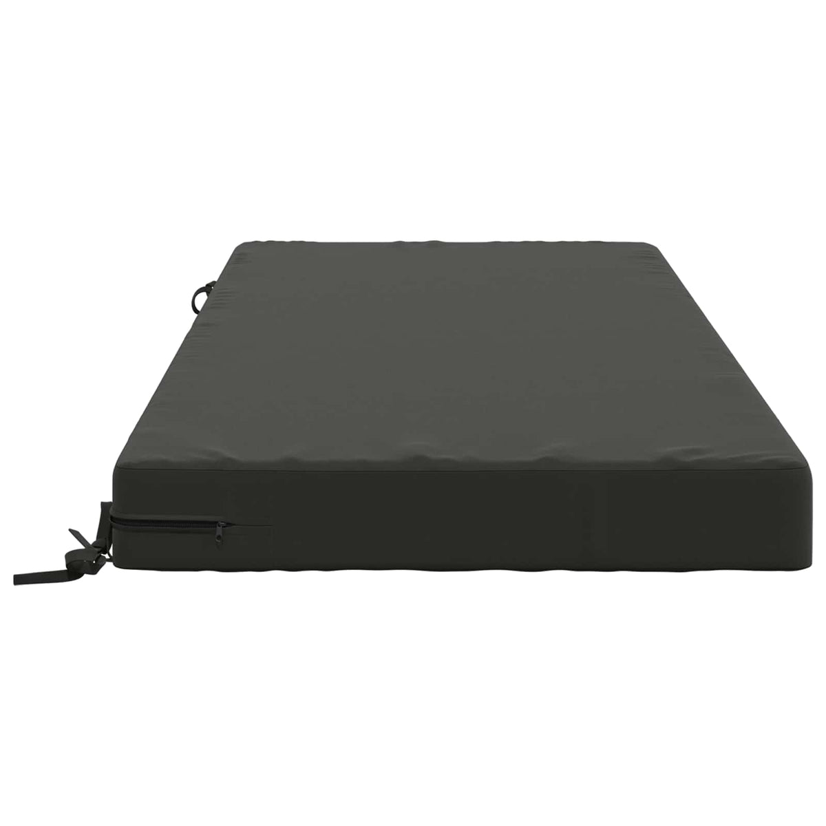 Seat Cushion SOEST 100% Polyester Anthracite 120 x 60 x 10 cm