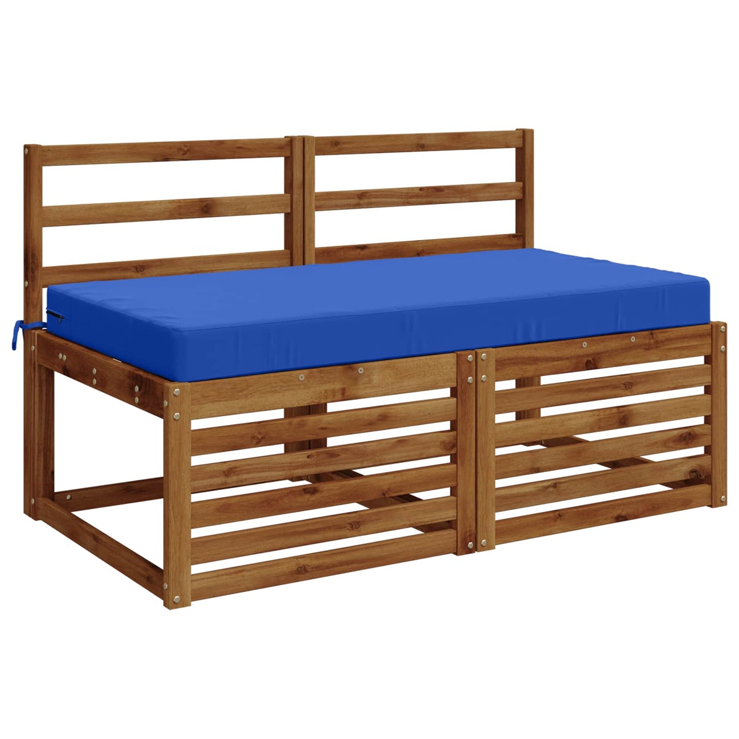 Seat Cushion SOEST 100% Polyester Royal Blue 120 x 60 x 10 cm