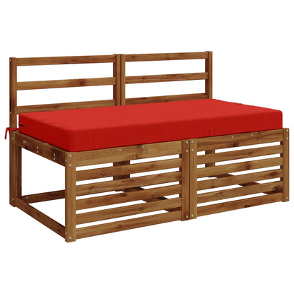 Seat Cushion SOEST 100% Polyester Red 120 x 60 x 10 cm