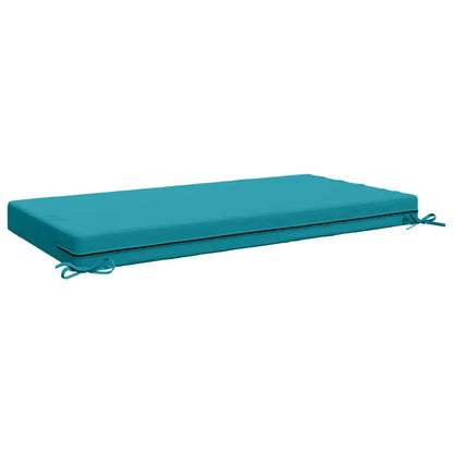 Seat Cushion SOEST 100% Polyester Turquoise 120 x 60 x 10 cm