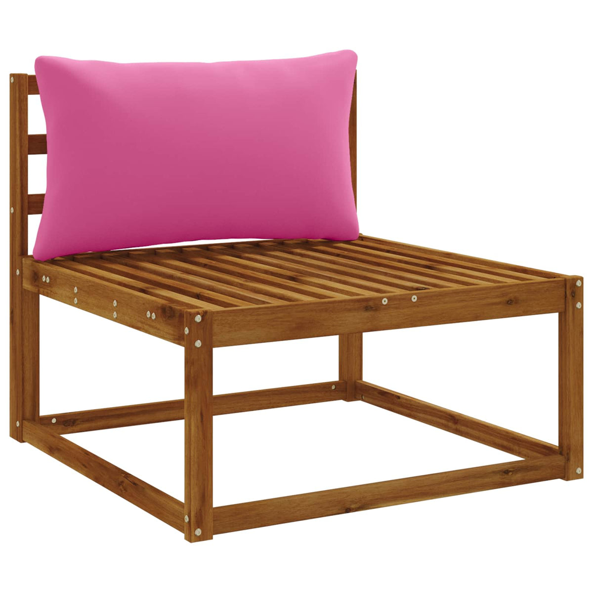 1-Piece Back Cushion PUTTEN 100% Polyester Pink 80 x 40 x 15 cm