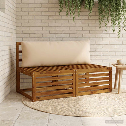 1-Piece Back Cushion PUTTEN 100% Polyester Sand