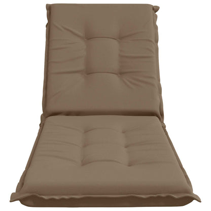 Sunlounger Cushion GEMERT 100% Polyester Taupe 190 x 60 x 9 cm