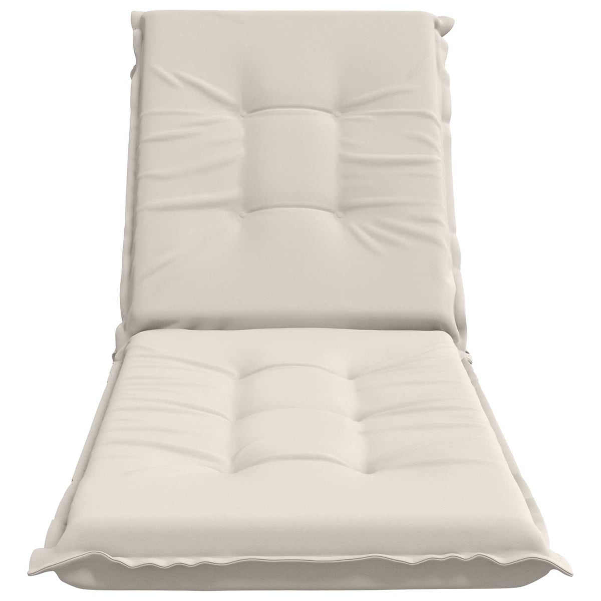 Sunlounger Cushion GEMERT 100% Polyester White 190 x 60 x 9 cm