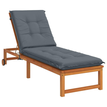 Sunlounger Cushion GEMERT 100% Polyester Blue 190 x 60 x 9 cm